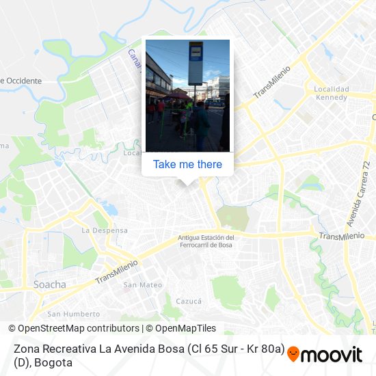 Zona Recreativa La Avenida Bosa (Cl 65 Sur - Kr 80a) (D) map