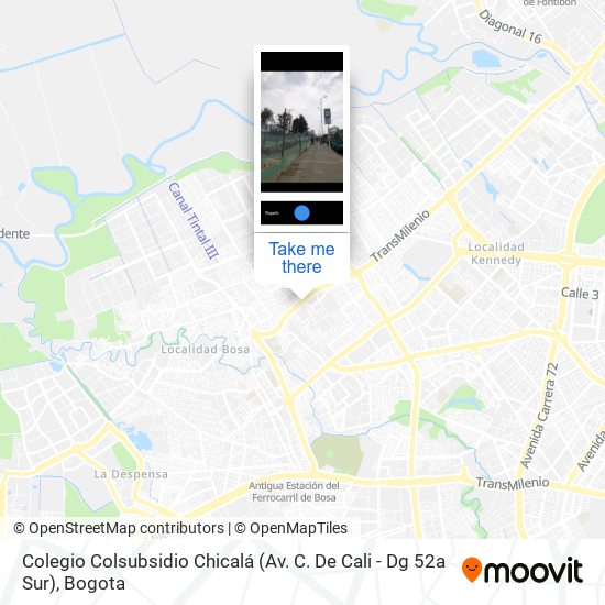 Colegio Colsubsidio Chicalá (Av. C. De Cali - Dg 52a Sur) map
