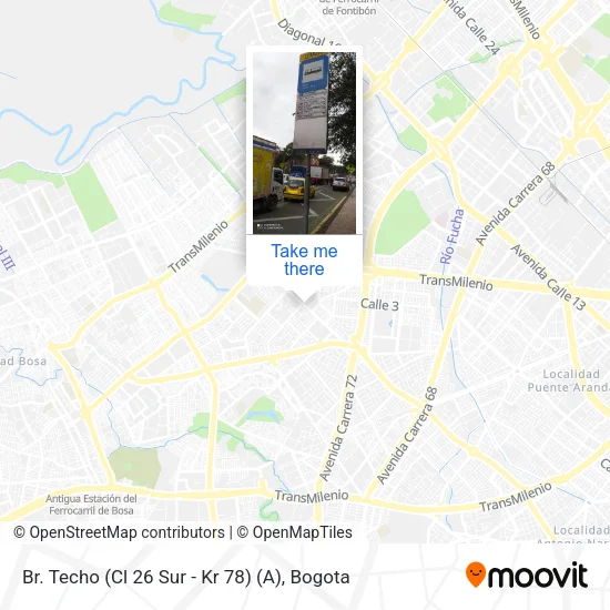 Mapa de Br. Techo (Cl 26 Sur - Kr 78) (A)