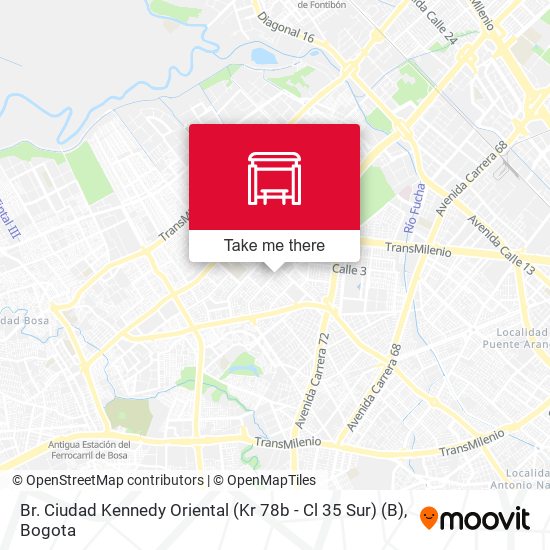 Br. Ciudad Kennedy Oriental (Kr 78b - Cl 35 Sur) (B) map