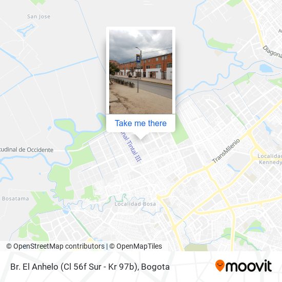 Mapa de Br. El Anhelo (Cl 56f Sur - Kr 97b)