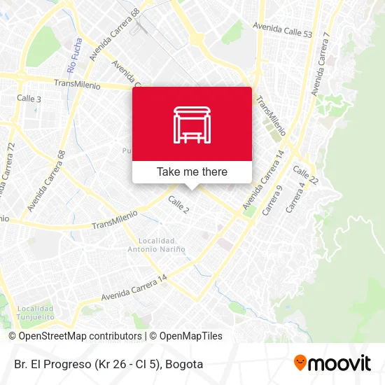 Br. El Progreso (Kr 26 - Cl 5) map