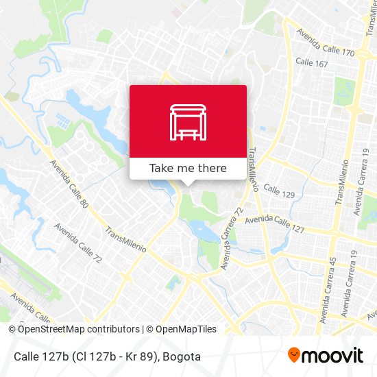 Mapa de Calle 127b (Cl 127b - Kr 89)