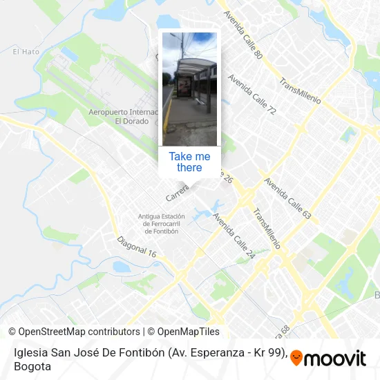 Mapa de Iglesia San José De Fontibón (Av. Esperanza - Kr 99)