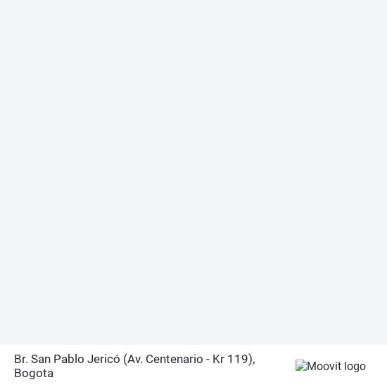 Br. San Pablo Jericó (Av. Centenario - Kr 119) map