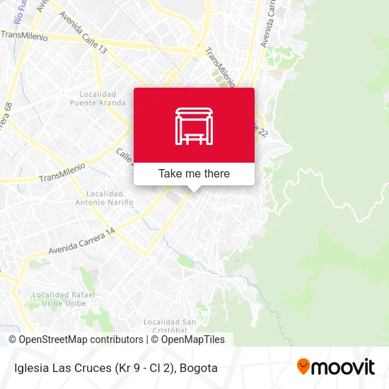 Mapa de Iglesia Las Cruces (Kr 9 - Cl 2)