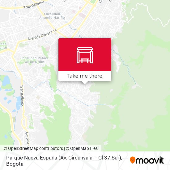 Parque Nueva España (Av. Circunvalar - Cl 37 Sur) map