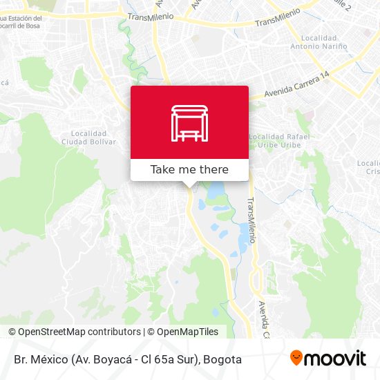 Mapa de Br. México (Av. Boyacá - Cl 65a Sur)