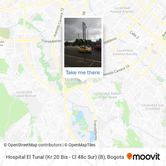 Hospital El Tunal (Kr 20 Bis - Cl 48c Sur) (B) map