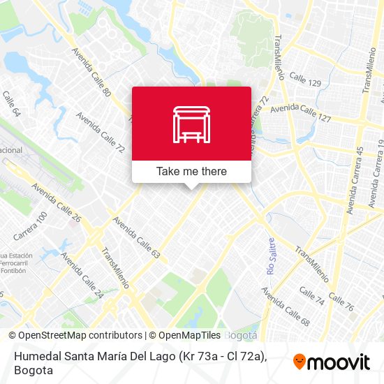 Mapa de Humedal Santa María Del Lago (Kr 73a - Cl 72a)