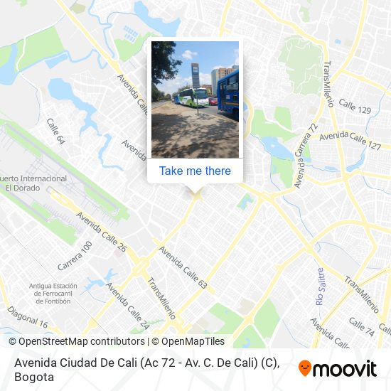 Avenida Ciudad De Cali (Ac 72 - Av. C. De Cali) (C) map