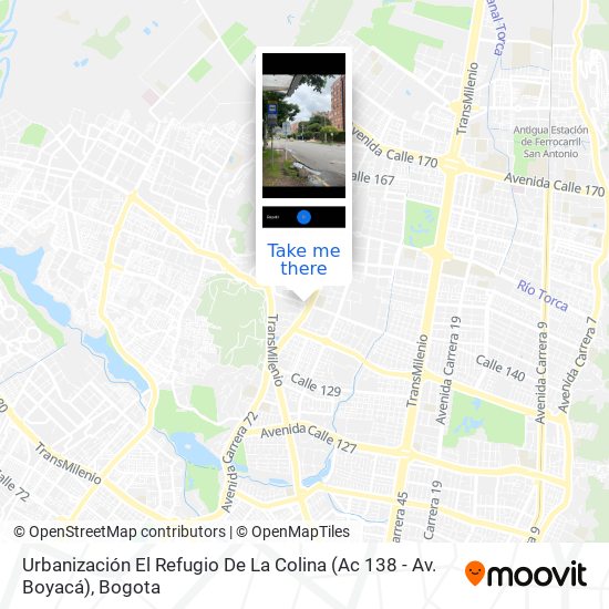 Urbanización El Refugio De La Colina (Ac 138 - Av. Boyacá) map