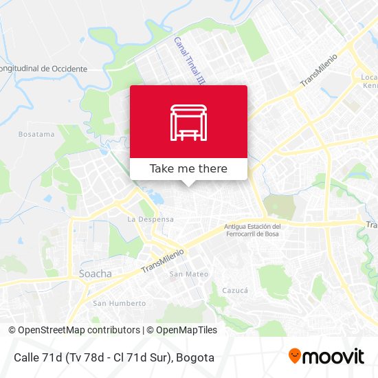 Mapa de Calle 71d (Tv 78d - Cl 71d Sur)