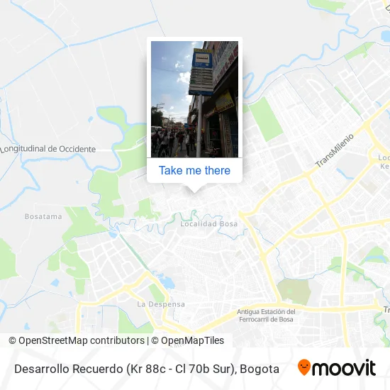 Desarrollo Recuerdo (Kr 88c - Cl 70b Sur) map