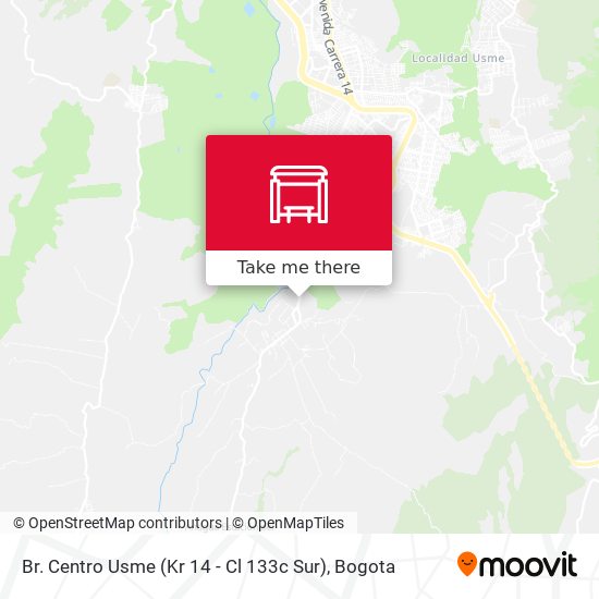 Br. Centro Usme (Kr 14 - Cl 133c Sur) map