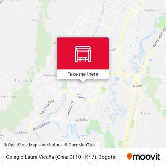 Colegio Laura Vicuña (Chía: Cl 10 - Kr 7) map