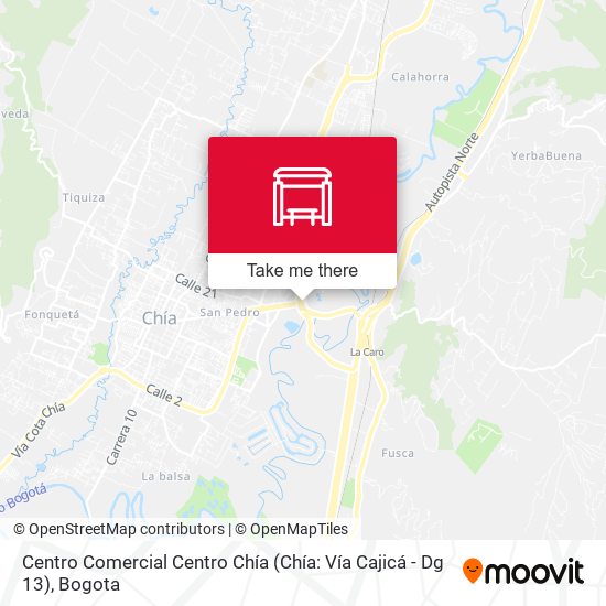 Centro Comercial Centro Chía (Chía: Vía Cajicá - Dg 13) map