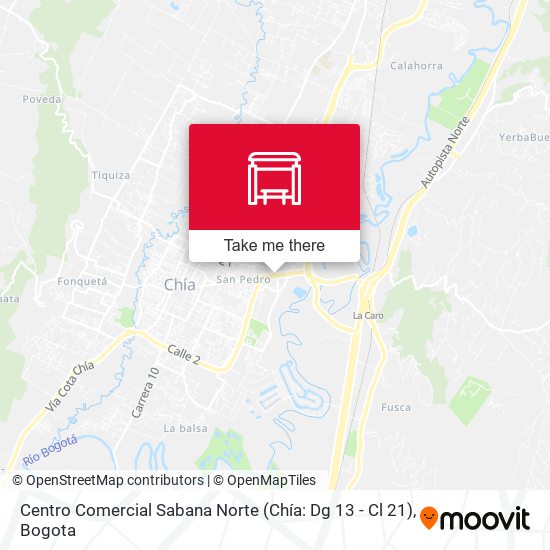 Centro Comercial Sabana Norte (Chía: Dg 13 - Cl 21) map