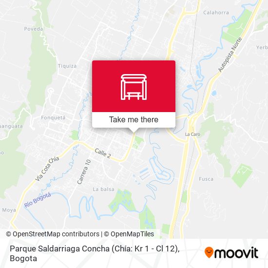 Parque Saldarriaga Concha (Chía: Kr 1 - Cl 12) map
