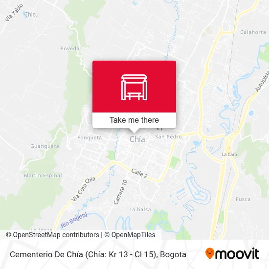 Cementerio De Chía (Chía: Kr 13 - Cl 15) map