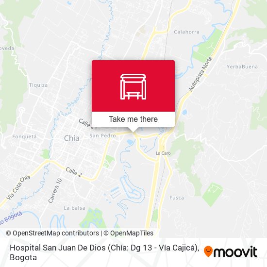 Hospital San Juan De Dios (Chía: Dg 13 - Vía Cajicá) map