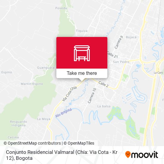 Conjunto Residencial Valmaral (Chía: Vía Cota - Kr 12) map