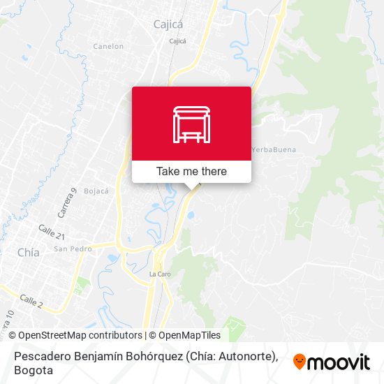 Pescadero Benjamín Bohórquez (Chía: Autonorte) map