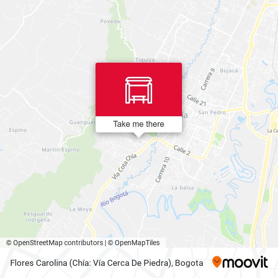 Flores Carolina (Chía: Vía Cerca De Piedra) map