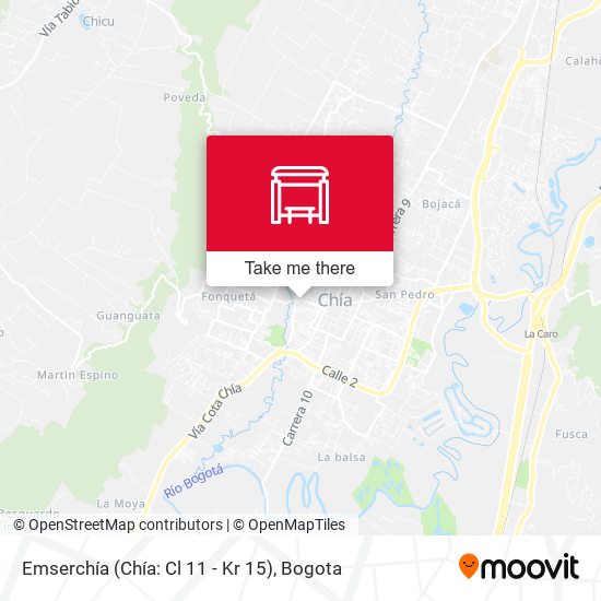 Emserchía (Chía: Cl 11 - Kr 15) map