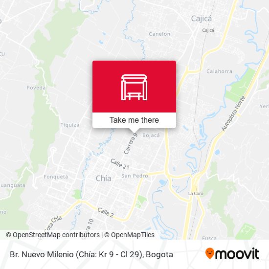 Br. Nuevo Milenio (Chía: Kr 9 - Cl 29) map