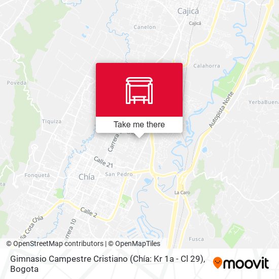 Gimnasio Campestre Cristiano (Chía: Kr 1a - Cl 29) map