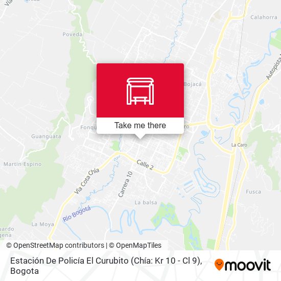 Estación De Policía El Curubito (Chía: Kr 10 - Cl 9) map