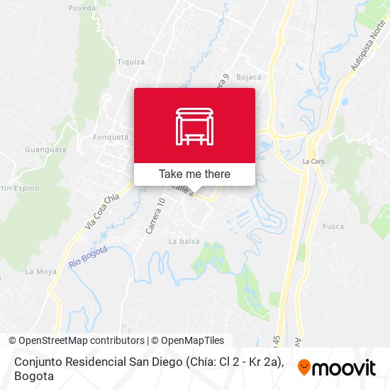 Conjunto Residencial San Diego (Chía: Cl 2 - Kr 2a) map