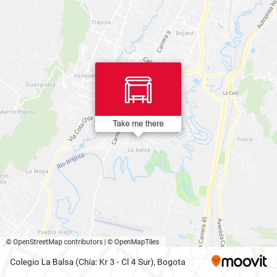 Colegio La Balsa (Chía: Kr 3 - Cl 4 Sur) map