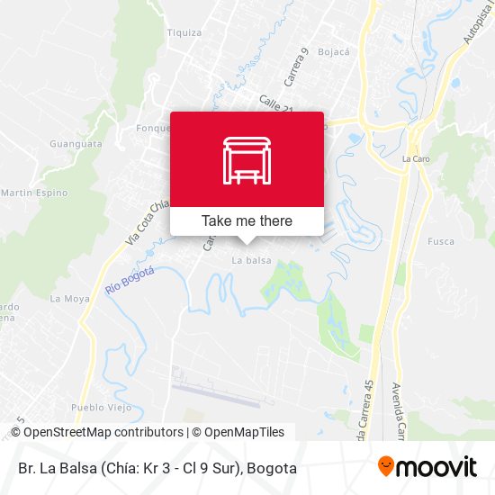 Mapa de Br. La Balsa (Chía: Kr 3 - Cl 9 Sur)