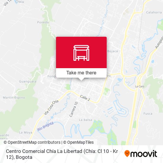 Mapa de Centro Comercial Chía La Libertad (Chía: Cl 10 - Kr 12)