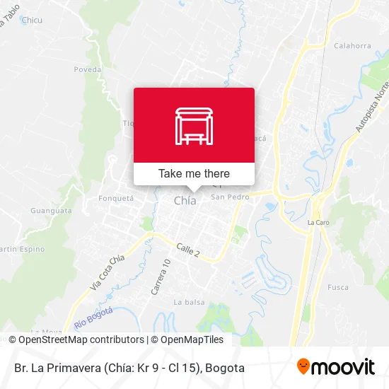 Br. La Primavera (Chía: Kr 9 - Cl 15) map