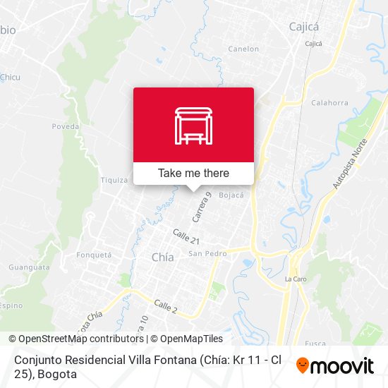 Conjunto Residencial Villa Fontana (Chía: Kr 11 - Cl 25) map