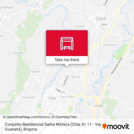 Conjunto Residencial Santa Mónica (Chía: Kr 11 - Vía Guanatá) map