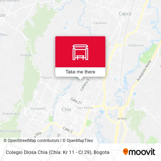 Colegio Diosa Chía (Chía: Kr 11 - Cl 29) map