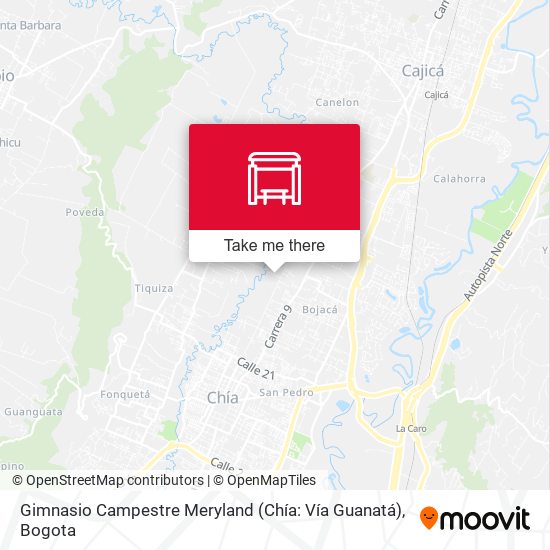 Gimnasio Campestre Meryland (Chía: Vía Guanatá) map