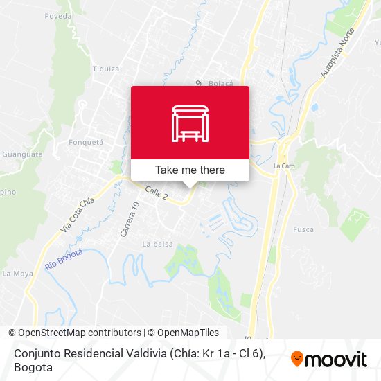 Conjunto Residencial Valdivia (Chía: Kr 1a - Cl 6) map