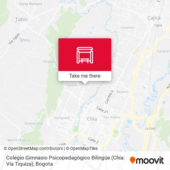 Colegio Gimnasio Psicopedagógico Bilingüe (Chía: Vía Tiquiza) map