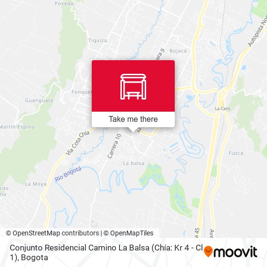 Conjunto Residencial Camino La Balsa (Chía: Kr 4 - Cl 1) map