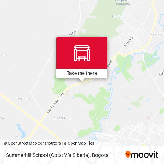 Summerhill School (Cota: Vía Siberia) map