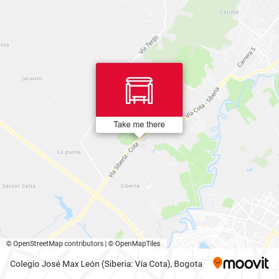 Colegio José Max León (Siberia: Vía Cota) map