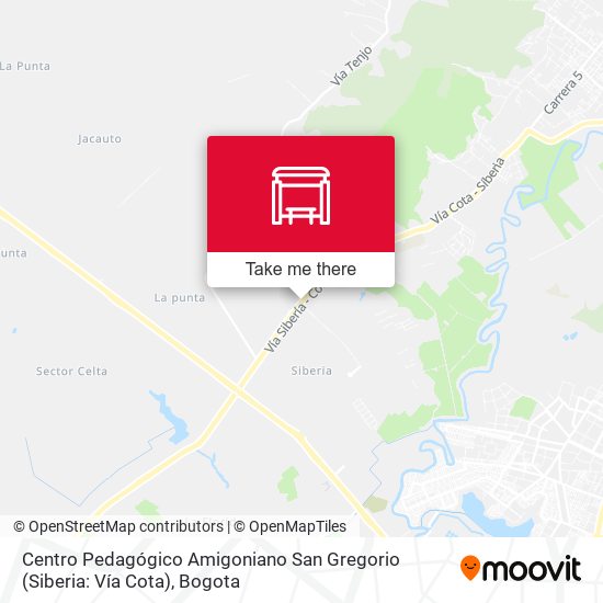 Centro Pedagógico Amigoniano San Gregorio (Siberia: Vía Cota) map