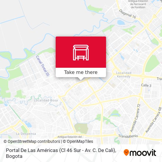 Mapa de Portal De Las Américas (Cl 46 Sur - Av. C. De Cali)