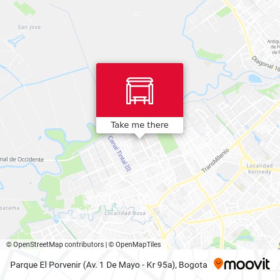 Parque El Porvenir (Av. 1 De Mayo - Kr 95a) map