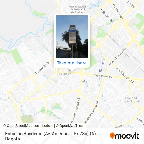 Estación Banderas (Av. Américas - Kr 78a) (A) map